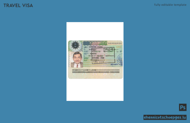 Beispielvorschau für das griechische Schengen-Visum Version 2